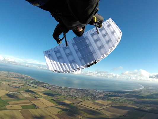 Parachute over Bridlington