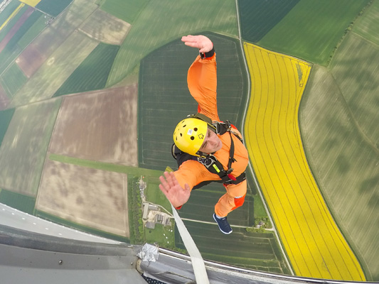 Skydive Student Jumping