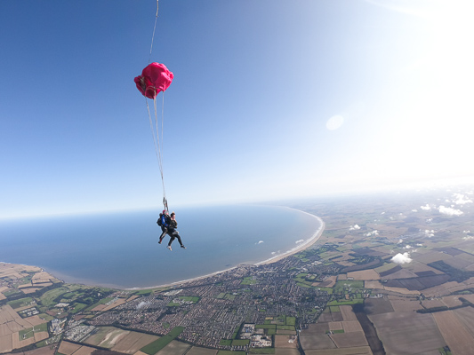 skydive over Bridlington