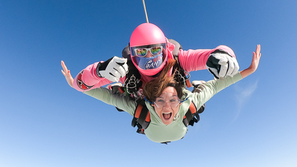 Tandem skydive freefall